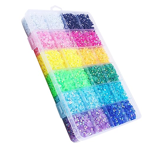 VALICLUD 1 Schachtel Fächer Box Jelly Resin Nail Art Transparente Flatback Strasssteine für Diy Maniküre Nail Craft Accessory Bunte Nagel Schmuck Verzierungen VALICLUD 1 Schachtel Fächer Box Jelly Resin Nail Art Transparente Flatback Strasssteine für Diy Maniküre Nail Craft Accessory Bunte Nagel Schmuck Verzierungen von VALICLUD