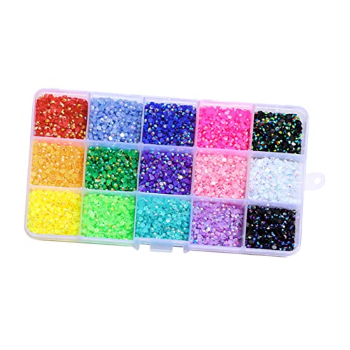 VALICLUD 1 Schachtel Farben Nail Art Dekoration Strasssteine für DIY Maniküre und Pediküre und Praktisch Perfektes für Anlässe VALICLUD 1 Schachtel Farben Nail Art Dekoration Strasssteine für DIY Maniküre und Pediküre und Praktisch Perfektes für Anlässe von VALICLUD