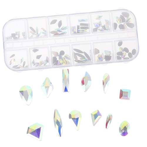 VALICLUD 1 Schachtel Nail Art Strasssteine Fächer DIY Nagel Dekorationen Glitzersteine Flatback Rhinestones für Nail Charms Nageldesign Zubehör VALICLUD 1 Schachtel Nail Art Strasssteine Fächer DIY Nagel Dekorationen Glitzersteine Flatback Rhinestones für Nail Charms Nageldesign Zubehör von VALICLUD