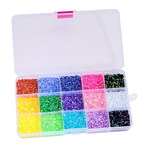 VALICLUD 1 Schachtel Nail Art Strasssteine Farben Glitzersteine für Nagelgestaltungen DIY Nail Gems für Persönliche Nutzung oder Nagelstudios für Anfänger und Profis VALICLUD 1 Schachtel Nail Art Strasssteine Farben Glitzersteine für Nagelgestaltungen DIY Nail Gems für Persönliche Nutzung oder Nagelstudios für Anfänger und Profis von VALICLUD