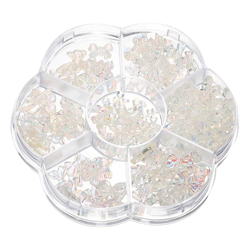 VALICLUD 1 Schachtel Nail Charms Bow Glitzernde Dekorationen für Damen Vielseitige Maniküre Accessoires für Diy und Nail Salons für Besondere Anlässe VALICLUD 1 Schachtel Nail Charms Bow Glitzernde Dekorationen für Damen Vielseitige Maniküre Accessoires für Diy und Nail Salons für Besondere Anlässe von VALICLUD