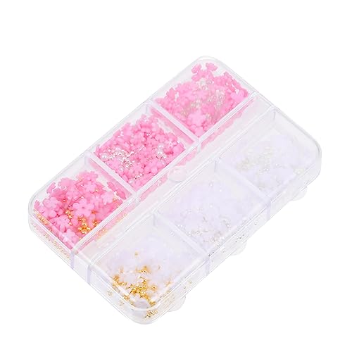VALICLUD 1 Schachtel Resin Blumen Nagel Charms Set Fächer Box mit Fünfblättrigen Blumen DIY Nagelkunst Zubehör für Kreative Maniküre und Dekoration Langlebig und Leicht für Zuhause VALICLUD 1 Schachtel Resin Blumen Nagel Charms Set Fächer Box mit Fünfblättrigen Blumen DIY Nagelkunst Zubehör für Kreative Maniküre und Dekoration Langlebig und Leicht für Zuhause von VALICLUD