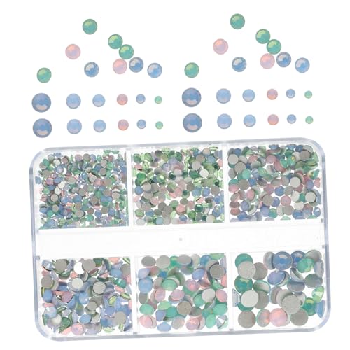 VALICLUD 1 Schachtel Strassnagelflecken Kunst Nägelaufkleber Reiz Nagel Charms für Nägel Nagelornamente Nageldekoration trendige Nagelzauber Nägel Charme Manikürezubehör Strasssteine von VALICLUD