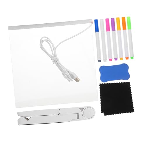 VALICLUD 1 Set Led-notiztafel, Beleuchtetes Acryl-nachrichtenbrett, Trocken Abwischbares Led-schreibbrett Mit Ständer, Leuchtendes Zeichenbrett, Stifte Im Lieferumfang Enthalten VALICLUD 1 Set Led-notiztafel, Beleuchtetes Acryl-nachrichtenbrett, Trocken Abwischbares Led-schreibbrett Mit Ständer, Leuchtendes Zeichenbrett, Stifte Im Lieferumfang Enthalten von VALICLUD