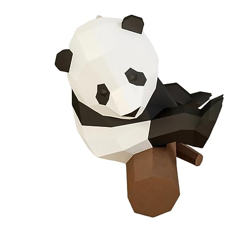 VALICLUD 1 Stück Panda Papiermodell DIY Dekoration Handgeformtes Origami aus Hochwertigem Iridescent Papier für Feste Partys und Kreative Bastelprojekte VALICLUD 1 Stück Panda Papiermodell DIY Dekoration Handgeformtes Origami aus Hochwertigem Iridescent Papier für Feste Partys und Kreative Bastelprojekte von VALICLUD