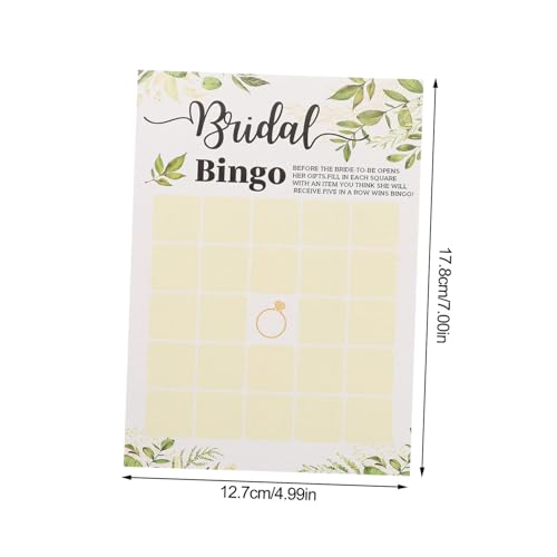 VALICLUD 10 Blatt Teiliges Hochzeitsspiel Karten Multifunktionale Brautparty Spielekarten für Brautpaar Gespräch Leichte Partyspiele für Verlobung und Hochzeitsfeier von VALICLUD