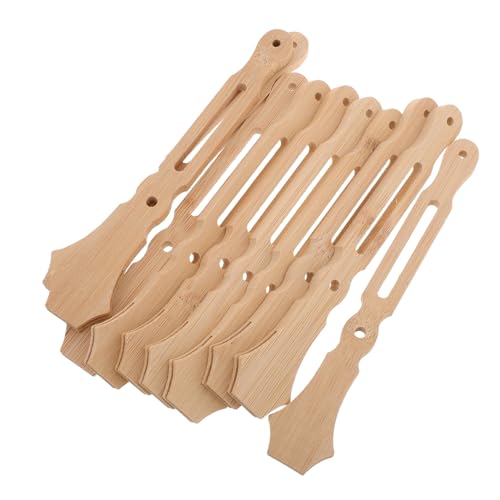 VALICLUD 10 Stück Fächergriffe für Diy Handventilatoren Hochzeitsfächer Zubehör für Kreative Projekte Runde Fächerhölzer für Bastelarbeiten und Veranstaltungen von VALICLUD