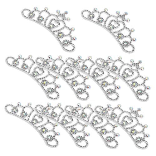 VALICLUD 10 Stück Kronen-stickerei-applikation, Strass-aufnäher, Dekorationen Für Kleidung, Diy-kleidungszubehör, Modischer Kronen-stoffaufnäher VALICLUD 10 Stück Kronen-stickerei-applikation, Strass-aufnäher, Dekorationen Für Kleidung, Diy-kleidungszubehör, Modischer Kronen-stoffaufnäher von VALICLUD