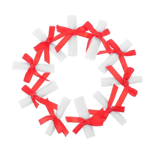 VALICLUD 10 Stück Mini-diplom Mini-abschluss-mittelstück Mini-abschlusspreis Abschlusszeugnis Für Puppe Mini-abschlussornament Puppen-plüschtier-zertifikat Abschluss-minidiplom Stoff von VALICLUD