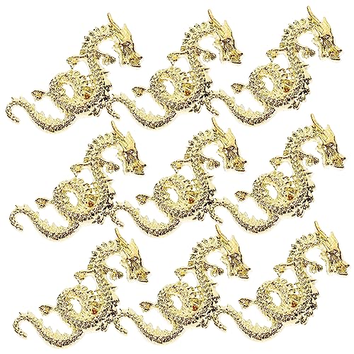 VALICLUD 10 Stück Nagel Charms Metallische Drachen Nail Art Dekorationen für DIY Maniküre Zubehör Langlebige Schmucksteine für Nageldesigns VALICLUD 10 Stück Nagel Charms Metallische Drachen Nail Art Dekorationen für DIY Maniküre Zubehör Langlebige Schmucksteine für Nageldesigns von VALICLUD