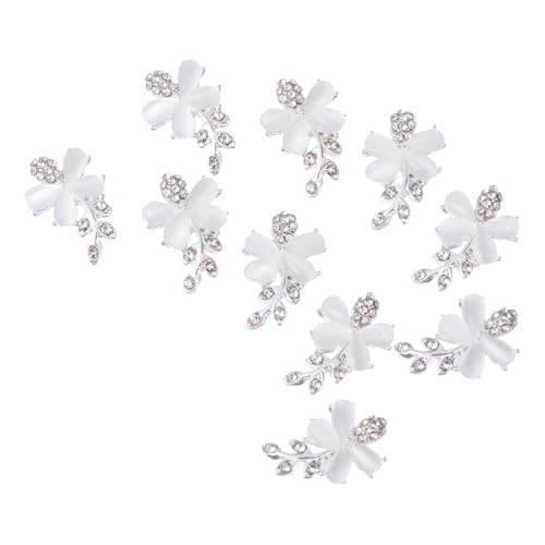 VALICLUD 10 Stück Nagelkunst Schmuck Nail Art Zubehör Nail Studs für Diy Maniküre Silberne Farbvarianten für Nageldesigns von VALICLUD