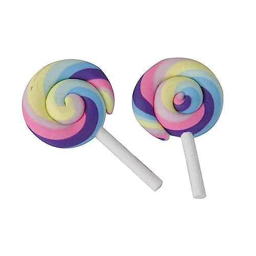 VALICLUD 10 Stück Teiliges Bunte Clay Lollipop Anhänger für DIY Bastelprojekte Realistische Süßigkeiten Deko Handgefertigte Polymer Modelliermasse Vielseitig für Schmuck und Accessoires VALICLUD 10 Stück Teiliges Bunte Clay Lollipop Anhänger für DIY Bastelprojekte Realistische Süßigkeiten Deko Handgefertigte Polymer Modelliermasse Vielseitig für Schmuck und Accessoires von VALICLUD