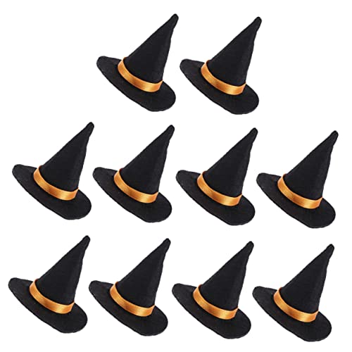 VALICLUD 10 Stück Teiliges Halloween Weinflaschen Hüte Mini Hexenhüte für Partys Dekorative Flaschenstopper Tischdekoration für Festliche Anlässe VALICLUD 10 Stück Teiliges Halloween Weinflaschen Hüte Mini Hexenhüte für Partys Dekorative Flaschenstopper Tischdekoration für Festliche Anlässe von VALICLUD