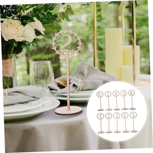 VALICLUD 10 Stück Teiliges Holz Tischnummern Hochzeit Praktische Tischdekoration für Bankette Sichere Nachhaltige Holzzahlen Einfach Aufstellbare Sitzplatzanzeiger für Hochzeitsfeiern und VALICLUD 10 Stück Teiliges Holz Tischnummern Hochzeit Praktische Tischdekoration für Bankette Sichere Nachhaltige Holzzahlen Einfach Aufstellbare Sitzplatzanzeiger für Hochzeitsfeiern und von VALICLUD