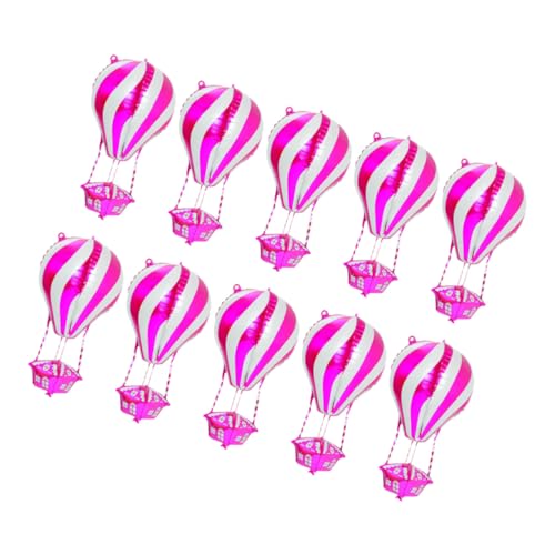 VALICLUD 10 Stück Teiliges Hot Air Balloon Aluminiumfolie Ballons Lebendige Farbige Heißluftballon Deko Lichtecht Leicht zu Handhaben für Geburtstage Babypartys Festliche Anlässe VALICLUD 10 Stück Teiliges Hot Air Balloon Aluminiumfolie Ballons Lebendige Farbige Heißluftballon Deko Lichtecht Leicht zu Handhaben für Geburtstage Babypartys Festliche Anlässe von VALICLUD