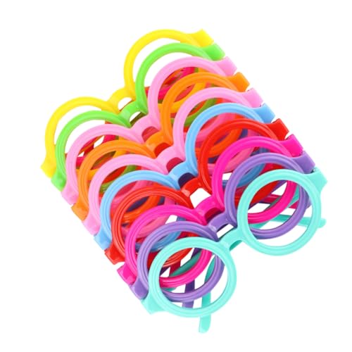VALICLUD 10 Stück Teiliges Kinderbrillenrahmen Rund ohne Gläser Bunte Partybrille Fasching Spielbrille Kleinkinder Fotorequisite für Kinderkostüm und Dekoration VALICLUD 10 Stück Teiliges Kinderbrillenrahmen Rund ohne Gläser Bunte Partybrille Fasching Spielbrille Kleinkinder Fotorequisite für Kinderkostüm und Dekoration von VALICLUD