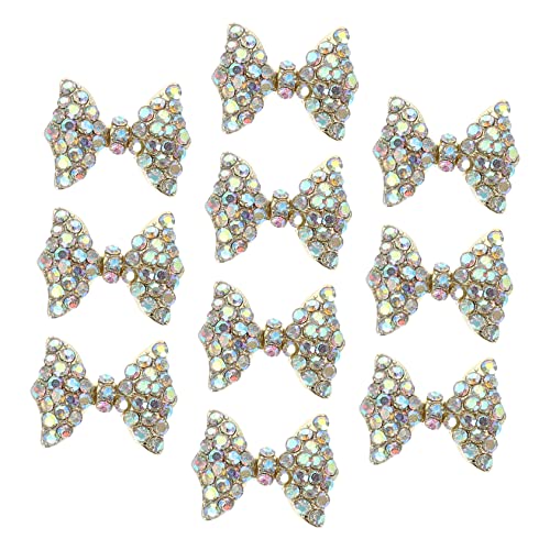 VALICLUD 10 Stück Teiliges Nagelkunst Dekorationen Schimmerndem Alloy Bowknot Design für DIY Maniküre Nagelaccessoires zur Verschönerung Ihrer Nägel VALICLUD 10 Stück Teiliges Nagelkunst Dekorationen Schimmerndem Alloy Bowknot Design für DIY Maniküre Nagelaccessoires zur Verschönerung Ihrer Nägel von VALICLUD
