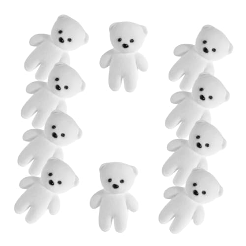 VALICLUD 10 Stück Teiliges Schaumstoff Bären Plüschtiere zum Basteln DIY Dekoration für Shower Hochzeiten Blumensträuße und Festlichkeiten Einfach zu Bekleben und Individuell Gestaltbar von VALICLUD