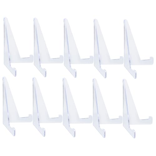 VALICLUD 10 Stück Teiliges Transparentes Kunststoff kartenständer Stabile Staffelei Display Halter Vielseitig für Fotos Kunstwerke Sammelkarten für Büro Messe Zuhause und Schaufenster VALICLUD 10 Stück Teiliges Transparentes Kunststoff kartenständer Stabile Staffelei Display Halter Vielseitig für Fotos Kunstwerke Sammelkarten für Büro Messe Zuhause und Schaufenster von VALICLUD