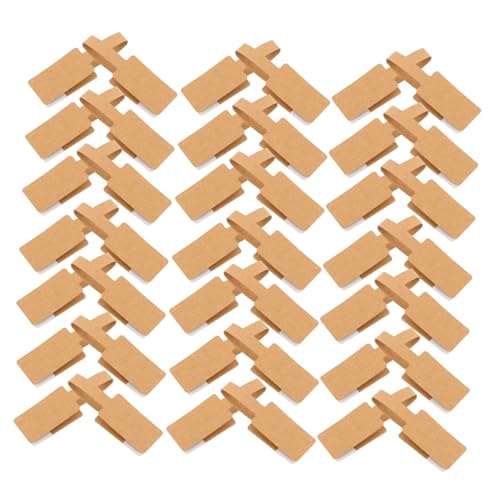 VALICLUD 100 Blatt Kraftpapier Preisetiketten Schmuckanhänger zum Beschriften für Ringe Kleidung Schuhe Umweltfreundliche Klebeetiketten für Einfache Preisgestaltung von VALICLUD