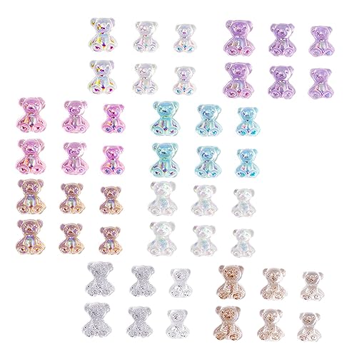 VALICLUD 100 Stück Bunte Bären Nagel Charms Maniküre Zubehör für Kreative Nagelkunst Dekorative Nail Art Accessoires für Natürliche und Künstliche Nägel VALICLUD 100 Stück Bunte Bären Nagel Charms Maniküre Zubehör für Kreative Nagelkunst Dekorative Nail Art Accessoires für Natürliche und Künstliche Nägel von VALICLUD
