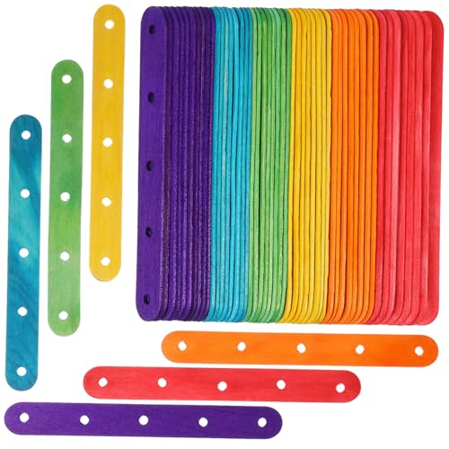 VALICLUD 100 Stück Bunte Holz popsicle sticks mit Löchern Robuste Birkenholz stäbchen für DIY Bastelprojekte Cake Pops Lutscher Dessert Zubehör VALICLUD 100 Stück Bunte Holz popsicle sticks mit Löchern Robuste Birkenholz stäbchen für DIY Bastelprojekte Cake Pops Lutscher Dessert Zubehör von VALICLUD