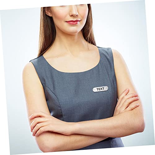 VALICLUD 100 Stück DIY Etiketten mit Zwei Löchern Graue PU Labels zum Annähen Blanko Handmade Label für Kleidung Jeans Hüte Stricken Taschen Kreative Basteldekoration von VALICLUD