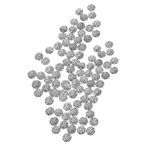 VALICLUD 100 Stück Diamant Schmuckzubehör Mit Flacher Unterseite Strass Bastelarbeiten Schwarze Nageljuwelen Dekoration Bastel Edelsteine Kristallknöpfe Flache Rückseite von VALICLUD