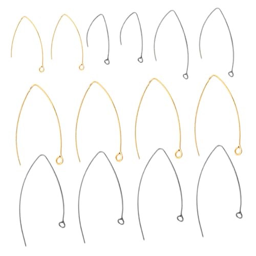 VALICLUD 100 Stück Edelstahl V förmige Ohrhaken Ohrringhaken DIY Basteln Hypoallergen Leicht und Komfortabel für Damen und Herren Schmuckzubehör Mix Gold und Stahlfarben VALICLUD 100 Stück Edelstahl V förmige Ohrhaken Ohrringhaken DIY Basteln Hypoallergen Leicht und Komfortabel für Damen und Herren Schmuckzubehör Mix Gold und Stahlfarben von VALICLUD