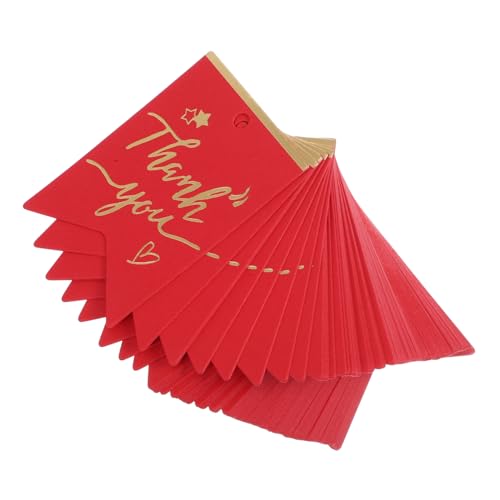 VALICLUD 100 Stück Geschenkverpackungsanhänger Geschenketiketten für Partys Dekorative Geschenketiketten Kreative Geschenkanhänger dekorative Dankeschön-Tags Papier rot VALICLUD 100 Stück Geschenkverpackungsanhänger Geschenketiketten für Partys Dekorative Geschenketiketten Kreative Geschenkanhänger dekorative Dankeschön-Tags Papier rot von VALICLUD