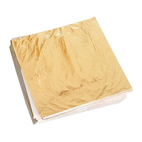 VALICLUD 100 Stück Imitationsgoldfolie Dekorpapier für Bastelarbeiten Malerei Möbelverzierung für Scrapbooking Karten und Kunsthandwerk VALICLUD 100 Stück Imitationsgoldfolie Dekorpapier für Bastelarbeiten Malerei Möbelverzierung für Scrapbooking Karten und Kunsthandwerk von VALICLUD