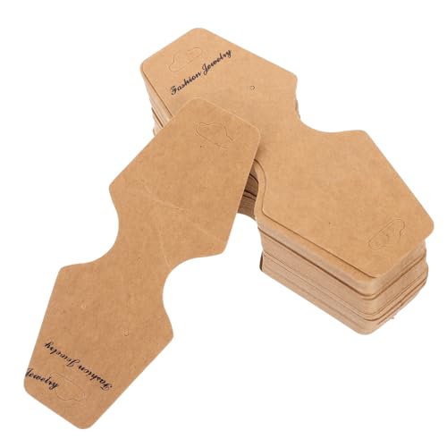 VALICLUD 100 Stück Schmuckdisplaykarten für und Haarbänder Praktische und Kreative DIY Karten zur Schmuckpräsentation Langlebig und Leicht für Professionelle Verpackung von VALICLUD