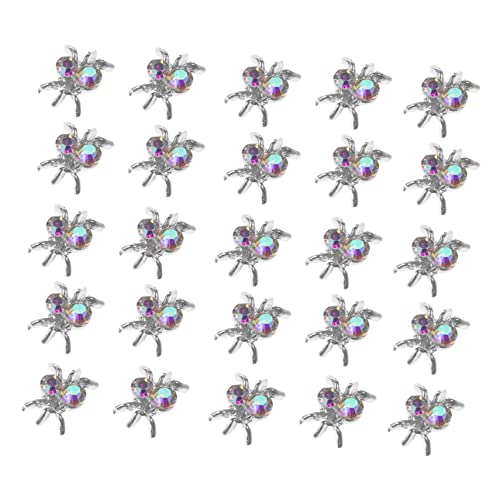 VALICLUD 100 Stück Spider Nail Art Charms Metallische Nagelschmuck Dekoration für Maniküre DIY Nail Art Zubehör für Halloween Weihnachten und Besondere Anlässe VALICLUD 100 Stück Spider Nail Art Charms Metallische Nagelschmuck Dekoration für Maniküre DIY Nail Art Zubehör für Halloween Weihnachten und Besondere Anlässe von VALICLUD