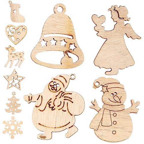 VALICLUD 100 Stück Teiliges Holz Weihnachtsbaum Anhänger Weihnachtsdeko Holzscheiben DIY Basteln Glatte Holzfiguren für Weihnachten Wand Fenster Shop Dekoration VALICLUD 100 Stück Teiliges Holz Weihnachtsbaum Anhänger Weihnachtsdeko Holzscheiben DIY Basteln Glatte Holzfiguren für Weihnachten Wand Fenster Shop Dekoration von VALICLUD