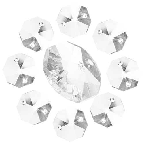 VALICLUD 100Stücke Glasperlen Für DIY Schmuck Achteckige Perlen Zur Dekoration Vielseitige Bastelperlen Für Hochzeiten Und Heimwerkerprojekte von VALICLUD