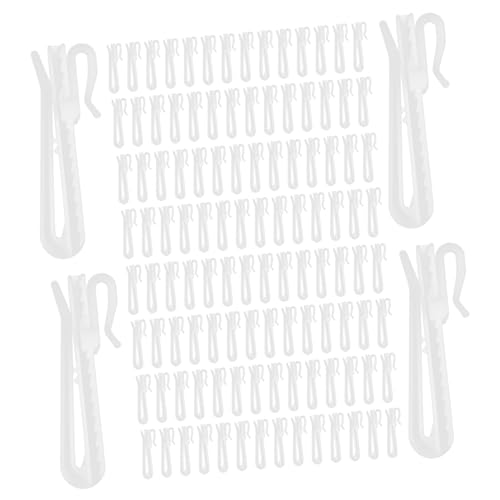 VALICLUD 100Stücke Verstellbare Vorhanghaken Kunststoff Vorhangclips für Anpassung zu Installieren für Vorhangarten für Fensterdekoration von VALICLUD