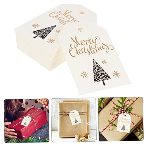 VALICLUD 100Stücke Weihnachts Lesezeichen DIY Karten mit Merry Christmas Design Dekorative Geschenkanhänger für Weihnachten Vielseitig Einsetzbar für und Festtagsdekoration VALICLUD 100Stücke Weihnachts Lesezeichen DIY Karten mit Merry Christmas Design Dekorative Geschenkanhänger für Weihnachten Vielseitig Einsetzbar für und Festtagsdekoration von VALICLUD