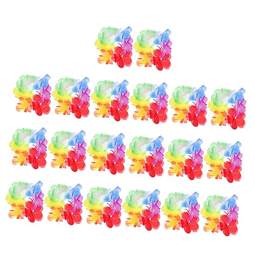 VALICLUD 10Paare Handgefertigte Hawaiianische Party Armbänder Farbenfrohe Leis für Luau Feiern für Kostümpartys und Besondere Anlässe für Erwachsene VALICLUD 10Paare Handgefertigte Hawaiianische Party Armbänder Farbenfrohe Leis für Luau Feiern für Kostümpartys und Besondere Anlässe für Erwachsene von VALICLUD