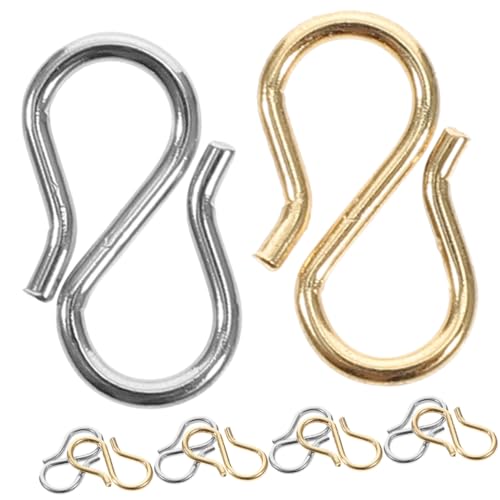 VALICLUD 10Stücke DIY S Form Schmuckverschlüsse aus Langlebig und Leicht für Armbänder für Schmuckherstellung und Kreative Bastelprojekte von VALICLUD