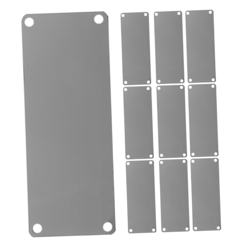 VALICLUD 10Stücke Namensschilder Leere Etiketten mit Löchern für DIY Gravur Langlebig und Wetterbeständig für Präzise Beschriftungen und Bastelprojekte VALICLUD 10Stücke Namensschilder Leere Etiketten mit Löchern für DIY Gravur Langlebig und Wetterbeständig für Präzise Beschriftungen und Bastelprojekte von VALICLUD