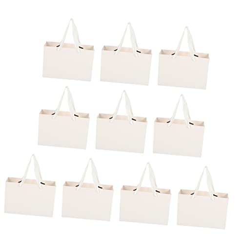 VALICLUD 10Stücke Papiertüten Robuste Einkaufstüten aus Kraftpapier Wiederverwendbare Geschenkpapiertüten für Lebensmittel Snacks und für Hochzeiten VALICLUD 10Stücke Papiertüten Robuste Einkaufstüten aus Kraftpapier Wiederverwendbare Geschenkpapiertüten für Lebensmittel Snacks und für Hochzeiten von VALICLUD
