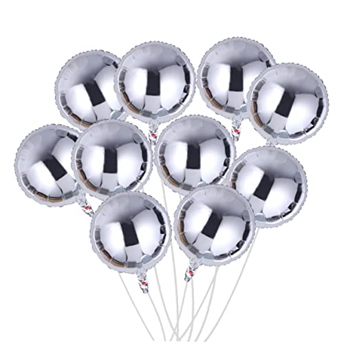 VALICLUD 10Stücke Runde Folienballons Silber Partydekoration für Valentinstag Hochzeit und Verlobung Hochwertige Luftballons VALICLUD 10Stücke Runde Folienballons Silber Partydekoration für Valentinstag Hochzeit und Verlobung Hochwertige Luftballons von VALICLUD