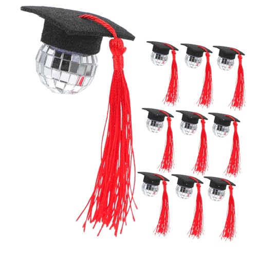 VALICLUD 10pcs Dekorative Abschlussfeier Cupcakes Dekorationen Kleiner Disco -ball Gestaltet Quasten -kappen -topper Verleihen Der Absolventen Party DIY -kuchen -dekore Spaß VALICLUD 10pcs Dekorative Abschlussfeier Cupcakes Dekorationen Kleiner Disco -ball Gestaltet Quasten -kappen -topper Verleihen Der Absolventen Party DIY -kuchen -dekore Spaß von VALICLUD