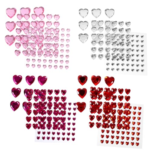 VALICLUD 12 Blatt Teiliges Herzförmiges Acryl Strasssteine Funkelnde Make up Sticker für Gesicht Nägel und Bastelprojekte Klebefeste Deko für Geburtstagsfeiern Valentinstag und VALICLUD 12 Blatt Teiliges Herzförmiges Acryl Strasssteine Funkelnde Make up Sticker für Gesicht Nägel und Bastelprojekte Klebefeste Deko für Geburtstagsfeiern Valentinstag und von VALICLUD