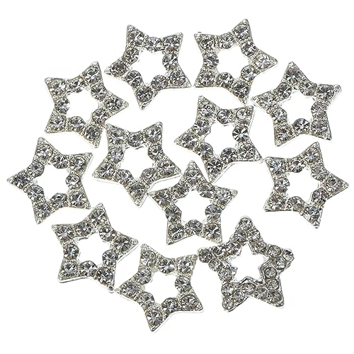 VALICLUD 12 Stck. Teiliges Dekorative Sternen Anhänger für Nageldesign Metallische Nail Art Charms mit Glitzersteinen für Kreative Nagelkunst und Diy Projekte VALICLUD 12 Stck. Teiliges Dekorative Sternen Anhänger für Nageldesign Metallische Nail Art Charms mit Glitzersteinen für Kreative Nagelkunst und Diy Projekte von VALICLUD