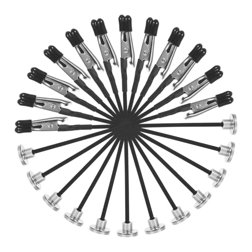 VALICLUD 12 Stück Teiliges Alligator Clip mit Magnetischer Flexibler Basis und Gummierter Softhead Klemme Stabiler Magnetischer Halter für Preisschilder Platzkarten Modellbemalung und VALICLUD 12 Stück Teiliges Alligator Clip mit Magnetischer Flexibler Basis und Gummierter Softhead Klemme Stabiler Magnetischer Halter für Preisschilder Platzkarten Modellbemalung und von VALICLUD