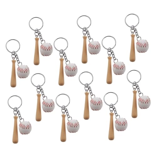 VALICLUD 12 Stück Teiliges Baseball Schlüsselanhänger aus Robustem Holz und PU Leicht und Tragbar Dekorativ für Baseball Partys Vielseitig Nutzbar für Autoschlüssel Taschen Smartphones VALICLUD 12 Stück Teiliges Baseball Schlüsselanhänger aus Robustem Holz und PU Leicht und Tragbar Dekorativ für Baseball Partys Vielseitig Nutzbar für Autoschlüssel Taschen Smartphones von VALICLUD