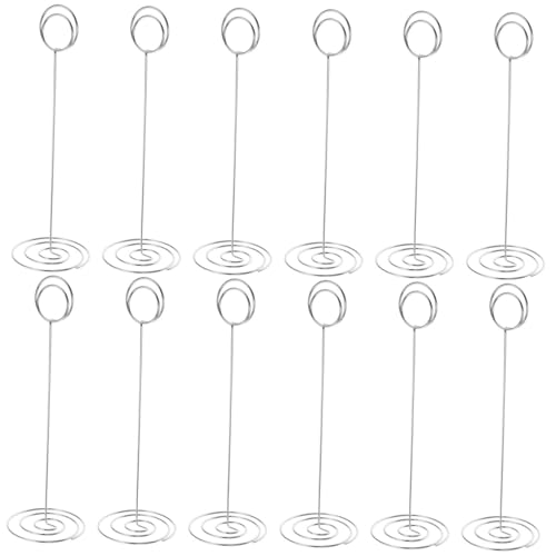 VALICLUD 12 Stück Tischkartenhalter aus Metall Runde Memo Clips Stabile Fotohalter für Hochzeit Party Tischdekoration Vielseitig als Platzkarten und Notizhalter Geeignet VALICLUD 12 Stück Tischkartenhalter aus Metall Runde Memo Clips Stabile Fotohalter für Hochzeit Party Tischdekoration Vielseitig als Platzkarten und Notizhalter Geeignet von VALICLUD