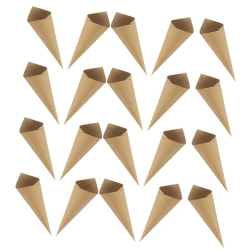 VALICLUD 120Stücke Hochzeitskonfetti Papierkegel Blütenblattkegel Aus Kraftpapier Für Hochzeiten Geburtstagsfeiern Babypartys Und Dekorierbar Und Langlebig von VALICLUD