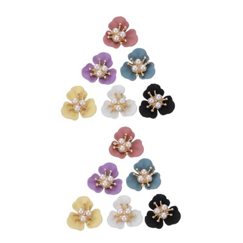 VALICLUD 12Stücke DIY Nagelkunst Dekorationen Und Perlen Design Charms Für Maniküre Und Mauve von VALICLUD
